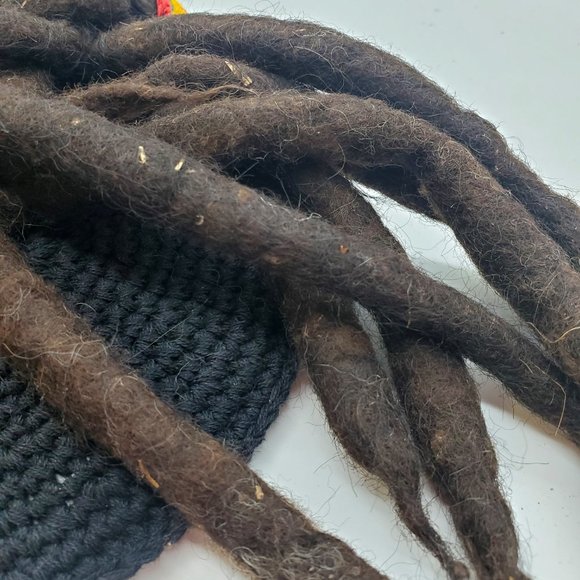 Multicolor Reggae Rasta Hat Dreadlocks Long Halloween Costume Wig Cosplay - Picture 5 of 5